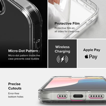 Husa pentru Apple iPhone 17e / 16e, Ringke, Fusion, Transparenta Mata