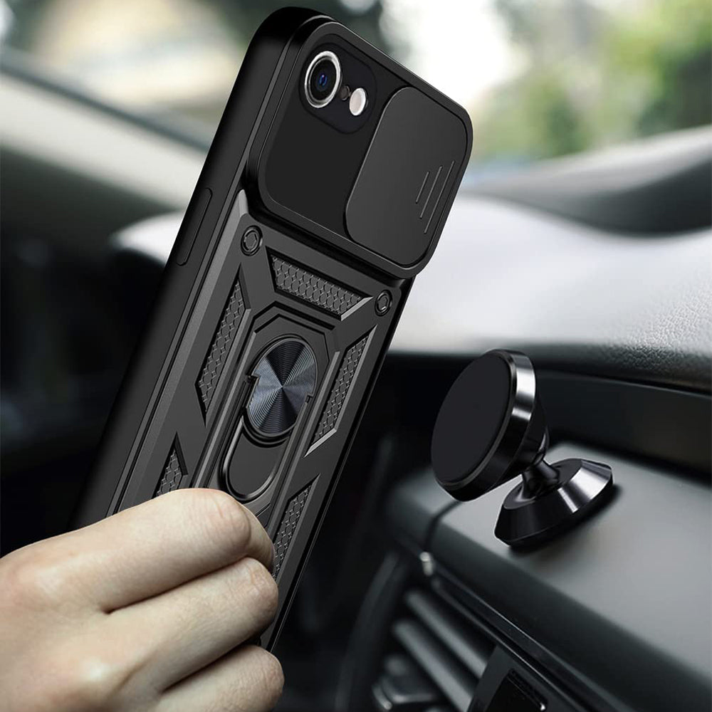 Husa pentru Apple iPhone 17e / 16e, Techsuit, CamShield, Neagra