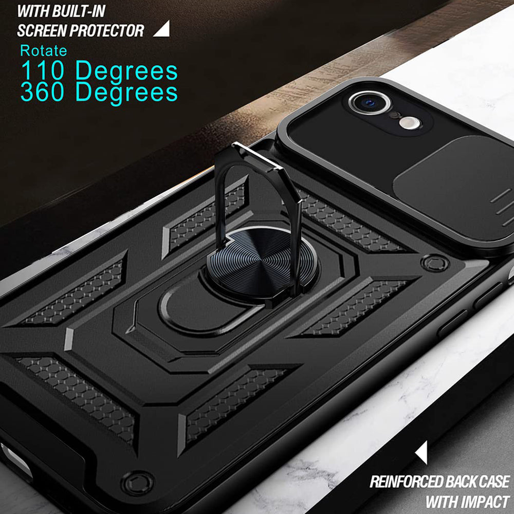 Husa pentru Apple iPhone 17e / 16e, Techsuit, CamShield, Neagra
