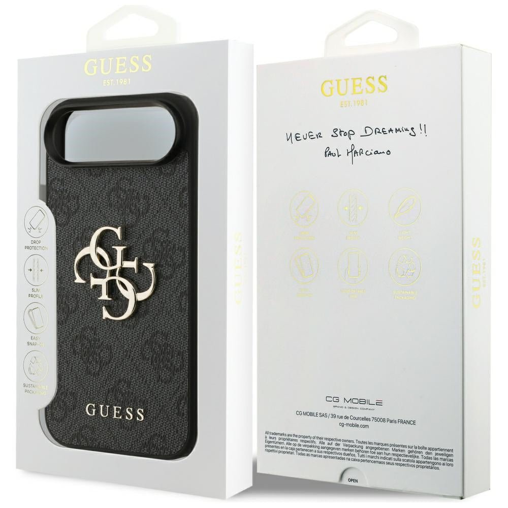 Husa pentru Apple iPhone 17 Air, Guess, 4G Big Logo, Neagra