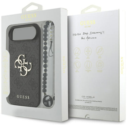 Husa pentru Apple iPhone 17 Air, Guess, 4G Classic Logo with Strap, Neagra