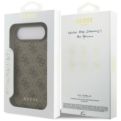 Husa pentru Apple iPhone 17 Air, Guess, 4G Classic, Maro