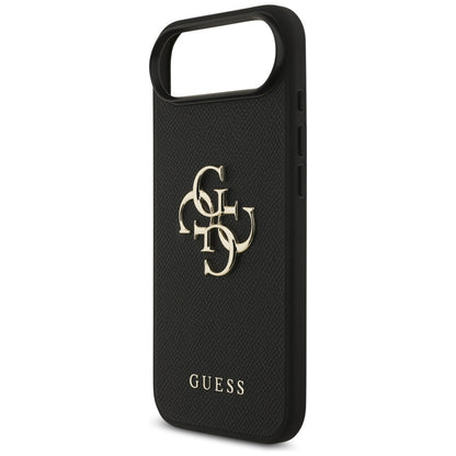 Husa pentru Apple iPhone 17 Air, Guess, 4G Grained Big and Classic Logo, Neagra