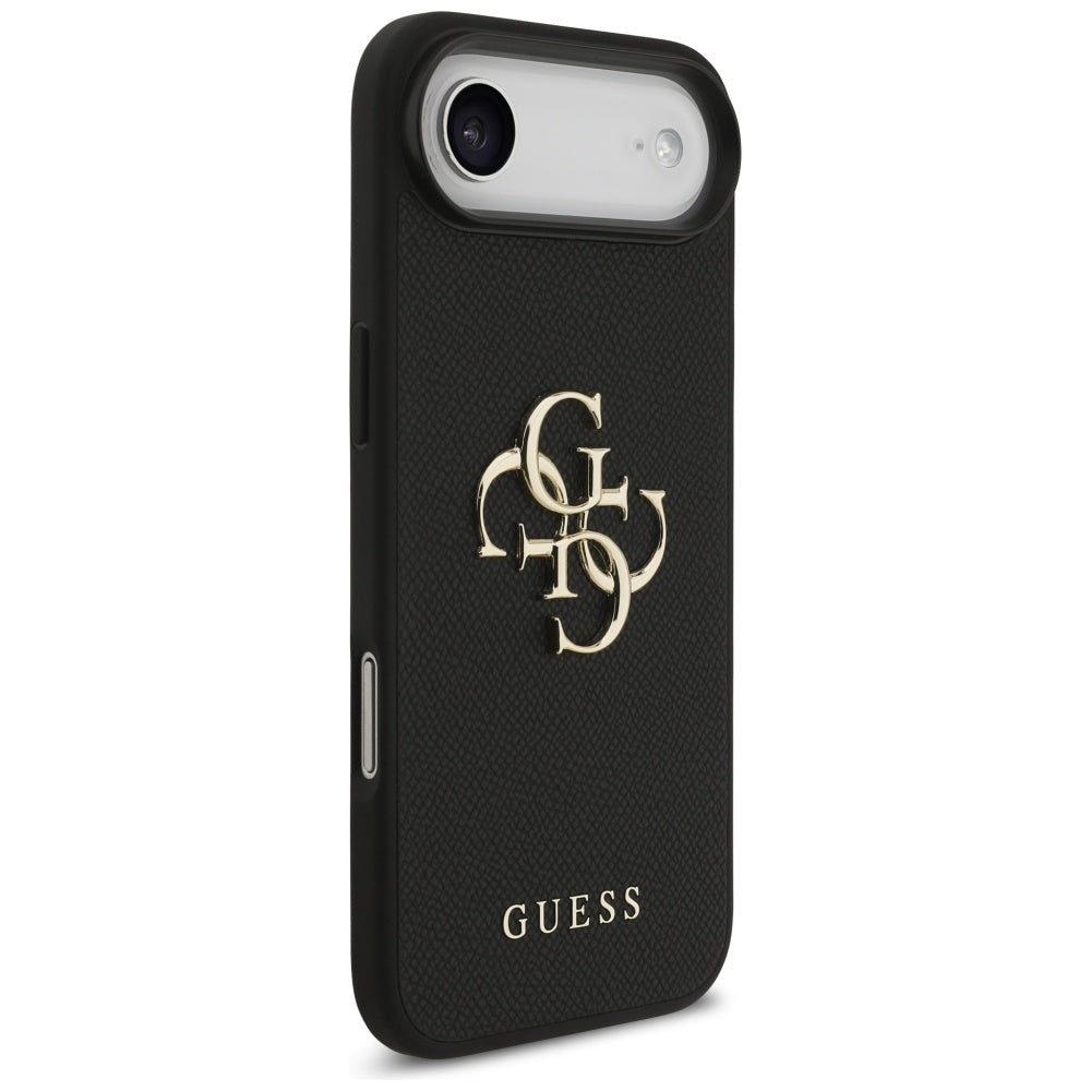 Husa pentru Apple iPhone 17 Air, Guess, 4G Grained Big and Classic Logo, Neagra