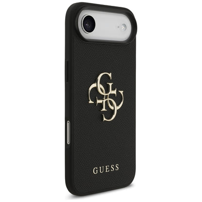 Husa pentru Apple iPhone 17 Air, Guess, 4G Grained Big and Classic Logo, Neagra
