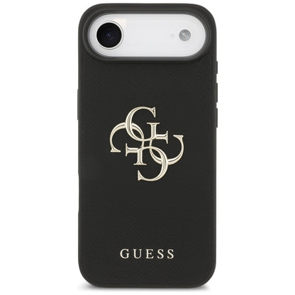 Husa pentru Apple iPhone 17 Air, Guess, 4G Grained Big and Classic Logo, Neagra