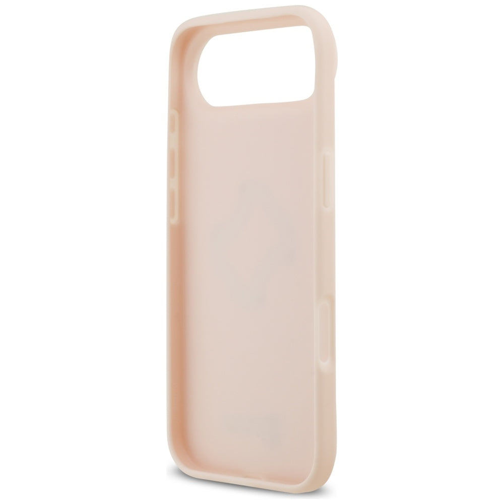 Husa pentru Apple iPhone 17 Air, Guess, 4G Grained Big and Classic Logo, Roz