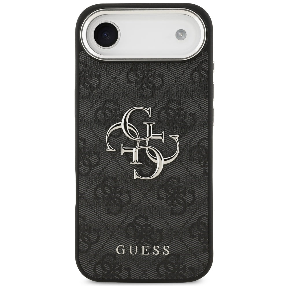 Husa pentru Apple iPhone 17 Air, Guess, Big 4G Logo Classic, Neagra Argintie