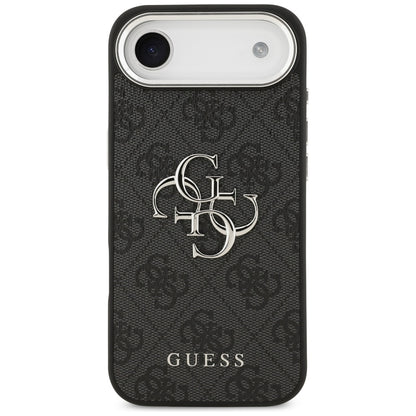 Husa pentru Apple iPhone 17 Air, Guess, Big 4G Logo Classic, Neagra Argintie