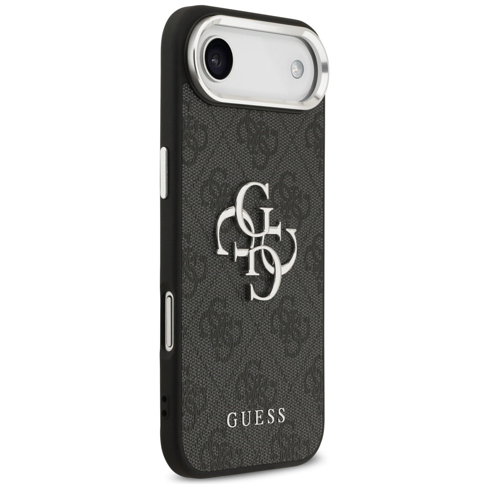 Husa pentru Apple iPhone 17 Air, Guess, Big 4G Logo Classic, Neagra Argintie