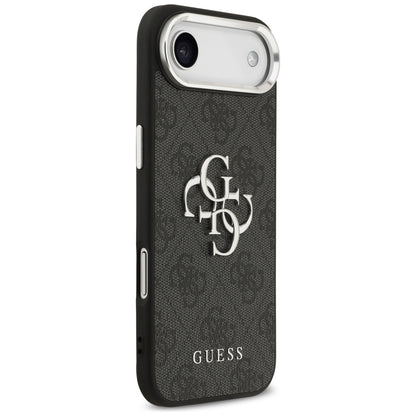 Husa pentru Apple iPhone 17 Air, Guess, Big 4G Logo Classic, Neagra Argintie