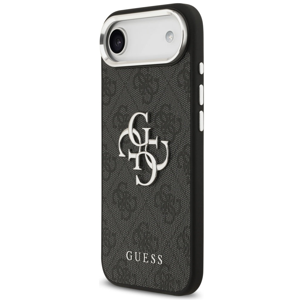 Husa pentru Apple iPhone 17 Air, Guess, Big 4G Logo Classic, Neagra Argintie