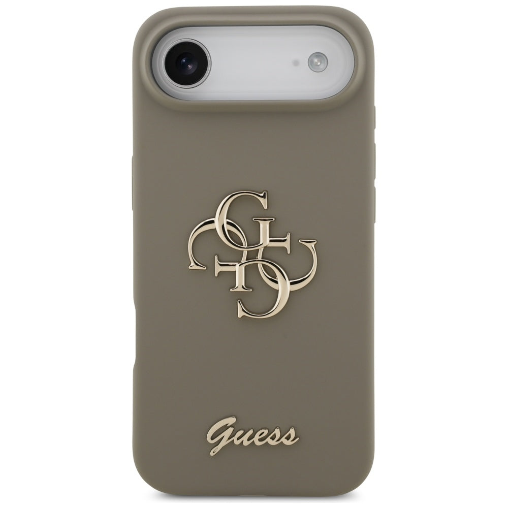 Husa pentru Apple iPhone 17 Air, Guess, Big 4G Script, Maro