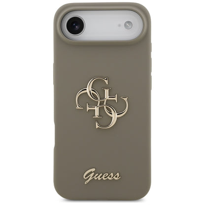 Husa pentru Apple iPhone 17 Air, Guess, Big 4G Script, Maro