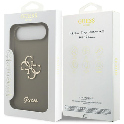 Husa pentru Apple iPhone 17 Air, Guess, Big 4G Script, Maro