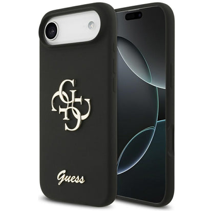 Husa pentru Apple iPhone 17 Air, Guess, Big 4G Script, Neagra