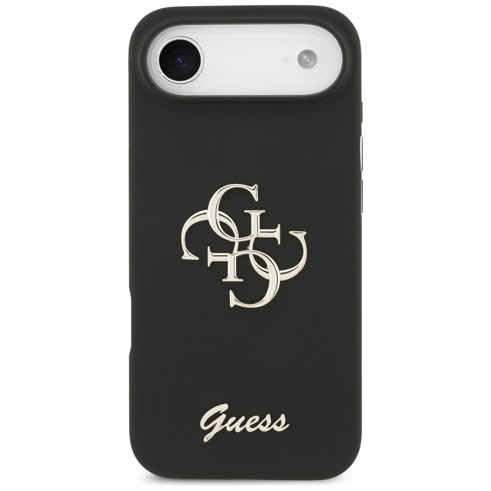 Husa pentru Apple iPhone 17 Air, Guess, Big 4G Script, Neagra