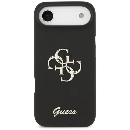 Husa pentru Apple iPhone 17 Air, Guess, Big 4G Script, Neagra
