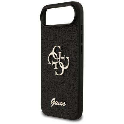 Husa pentru Apple iPhone 17 Air, Guess, Fixed Glitter Big 4G, Neagra