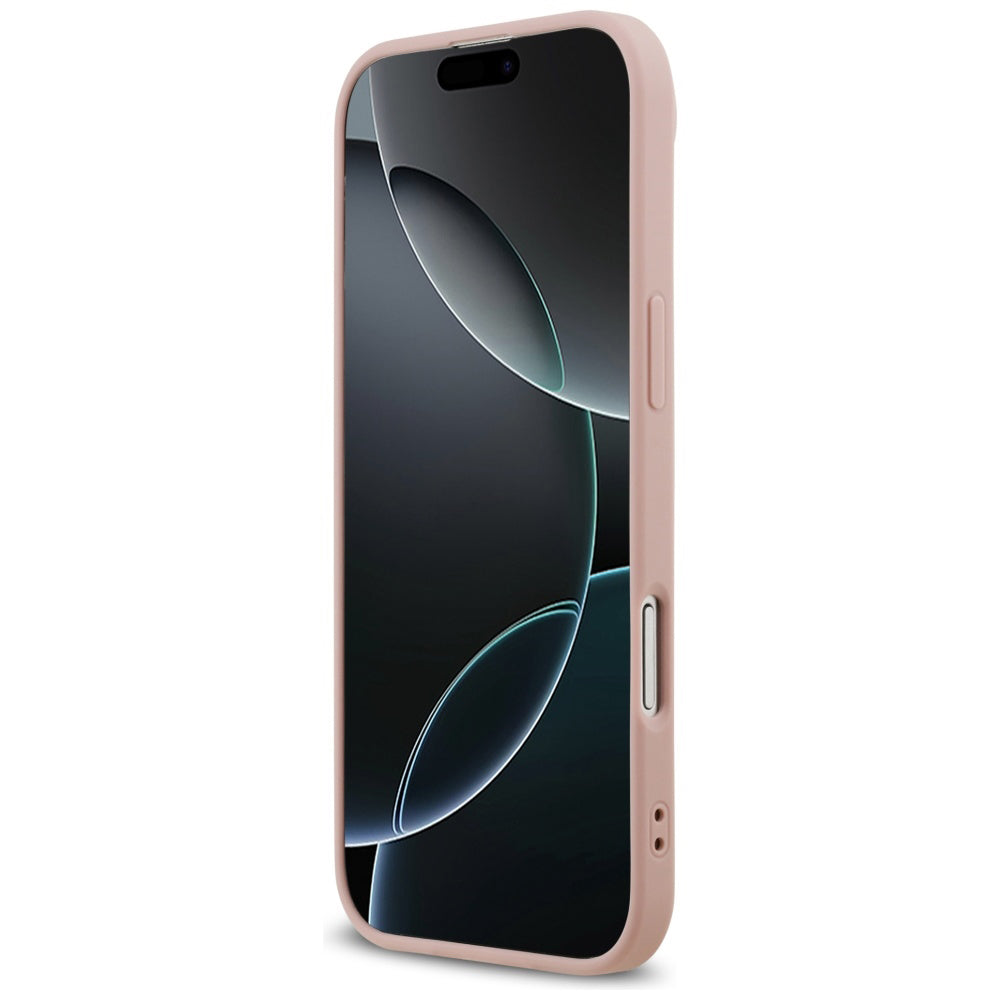 Husa pentru Apple iPhone 17 Air, Guess, Fixed Glitter Big 4G, Roz