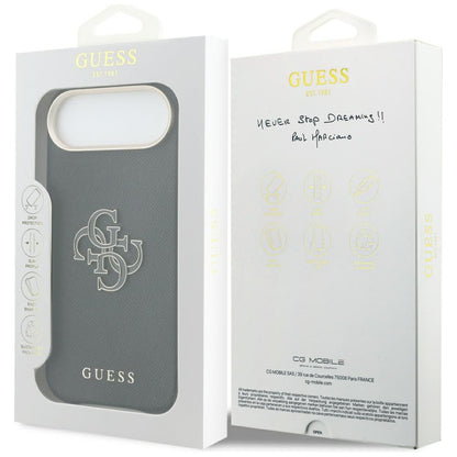 Husa pentru Apple iPhone 17 Air, Guess, Resin Logo, Neagra