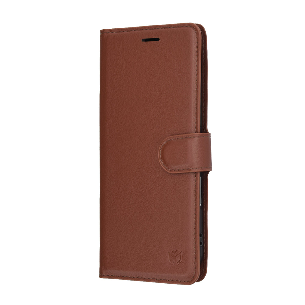 Husa pentru Apple iPhone 17 Air, Techsuit, Leather Folio, Maro