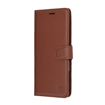 Husa pentru Apple iPhone 17 Air, Techsuit, Leather Folio, Maro