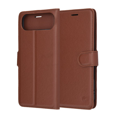 Husa pentru Apple iPhone 17 Air, Techsuit, Leather Folio, Maro