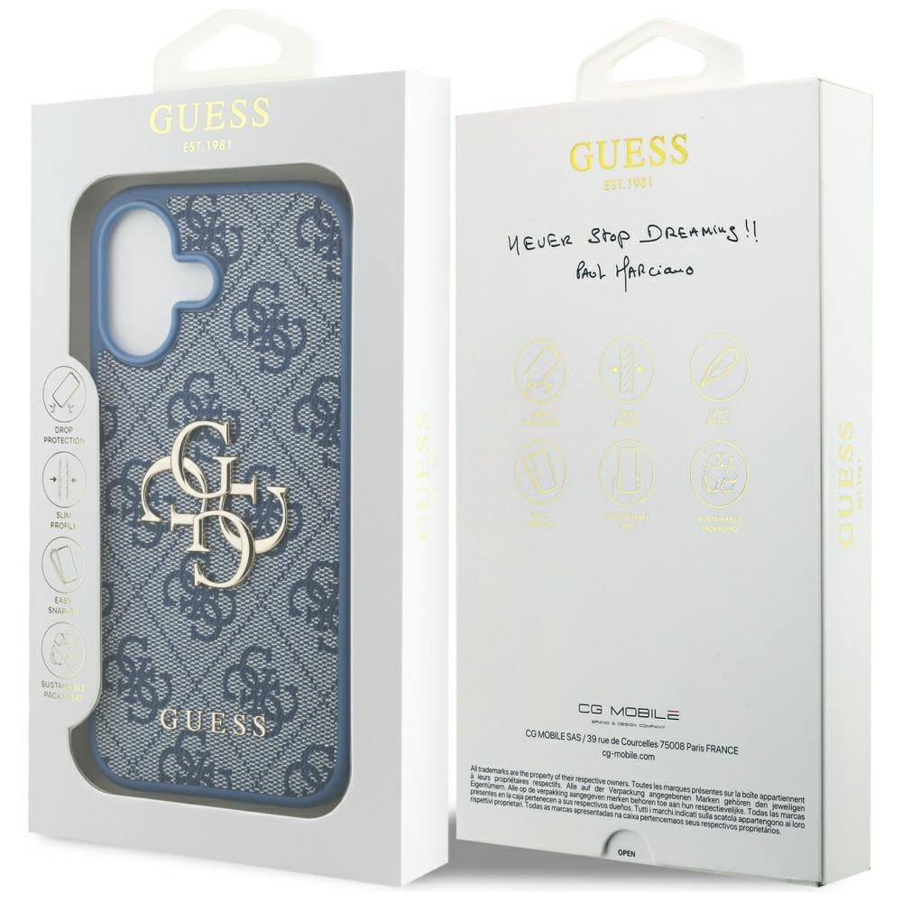 Husa pentru Apple iPhone 17, Guess, 4G Big Logo, Albastra