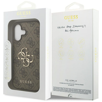 Husa pentru Apple iPhone 17, Guess, 4G Big Logo, Maro