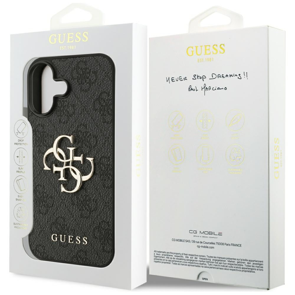 Husa pentru Apple iPhone 17, Guess, 4G Big Logo, Neagra