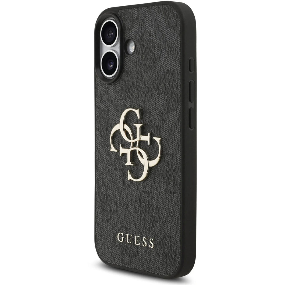 Husa pentru Apple iPhone 17, Guess, 4G Classic Logo with Strap, Neagra