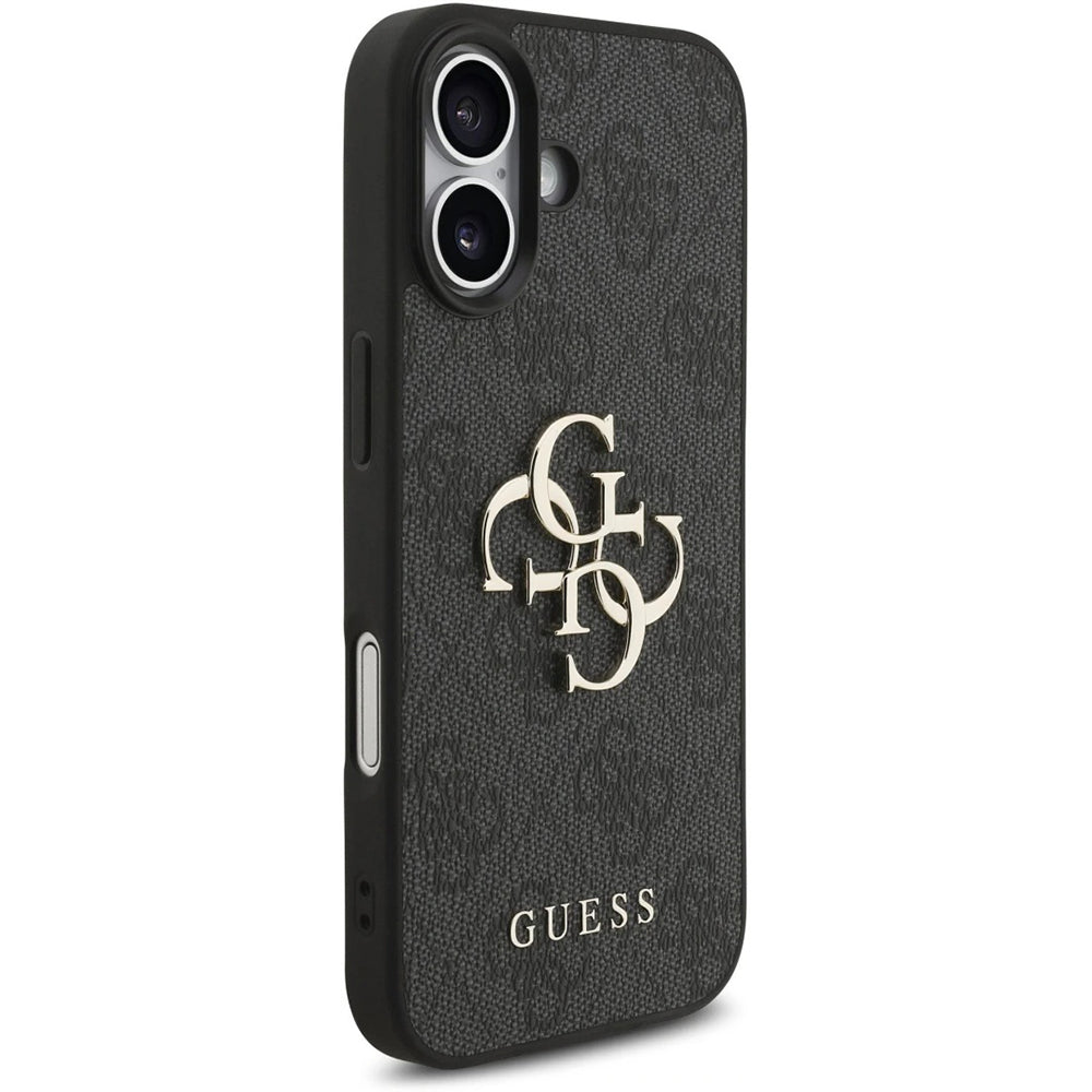 Husa pentru Apple iPhone 17, Guess, 4G Classic Logo with Strap, Neagra