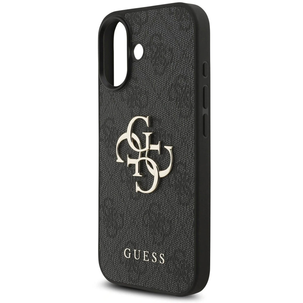 Husa pentru Apple iPhone 17, Guess, 4G Classic Logo with Strap, Neagra