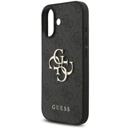 Husa pentru Apple iPhone 17, Guess, 4G Classic Logo with Strap, Neagra