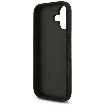 Husa pentru Apple iPhone 17, Guess, 4G Grained Big and Classic Logo, Neagra