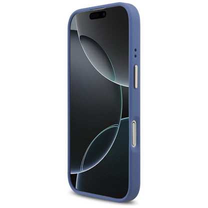 Husa pentru Apple iPhone 17, Guess, 4G Strass Logo, Albastra