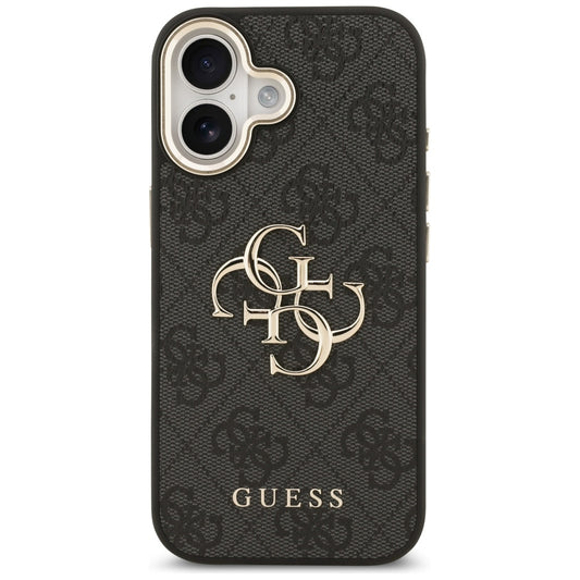 Husa pentru Apple iPhone 17, Guess, Big 4G Logo Classic, Neagra Aurie
