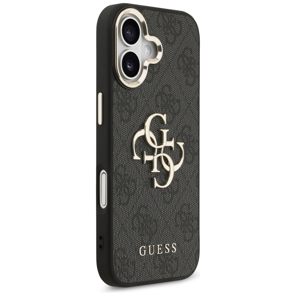 Husa pentru Apple iPhone 17, Guess, Big 4G Logo Classic, Neagra Aurie