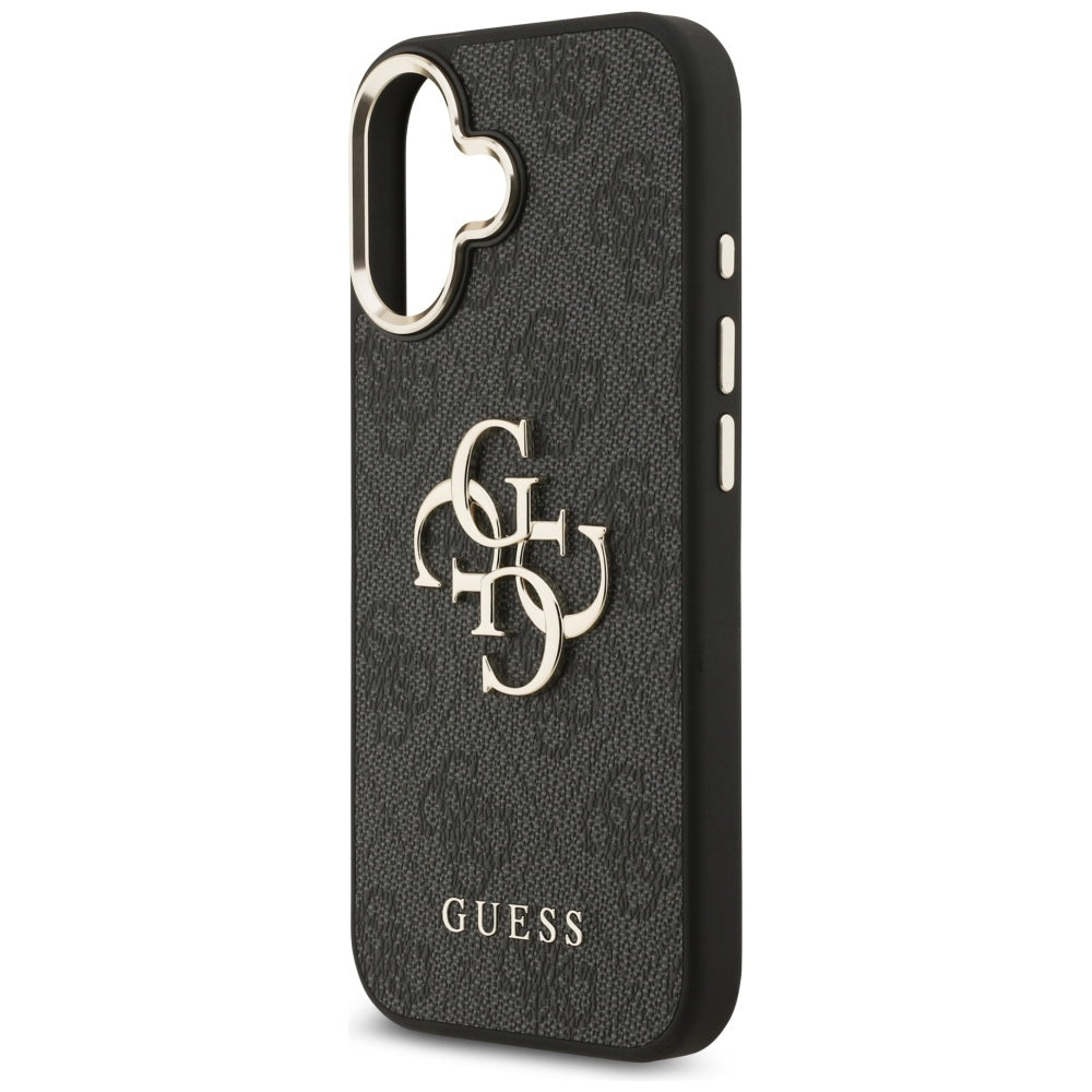 Husa pentru Apple iPhone 17, Guess, Big 4G Logo Classic, Neagra Aurie