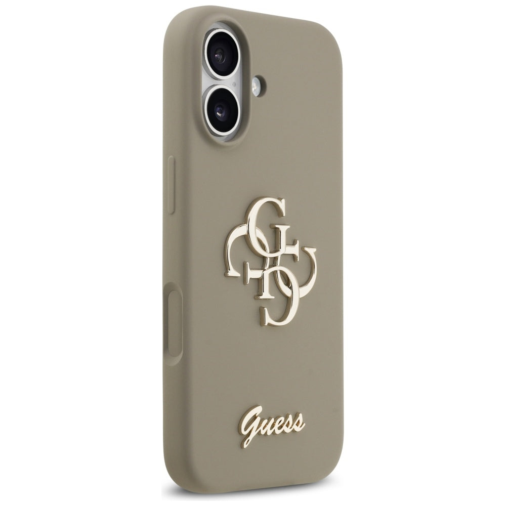 Husa pentru Apple iPhone 17, Guess, Big 4G Script, Maro