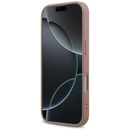 Husa pentru Apple iPhone 17, Guess, Fixed Glitter Big 4G, Roz