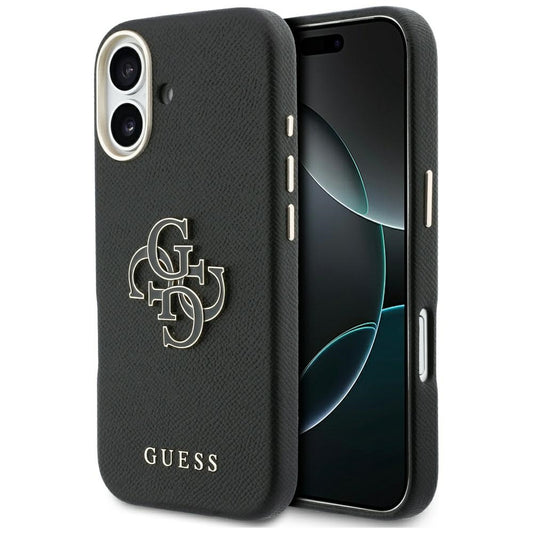 Husa pentru Apple iPhone 17, Guess, Resin Logo, Neagra