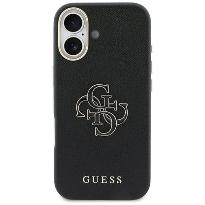 Husa pentru Apple iPhone 17, Guess, Resin Logo, Neagra