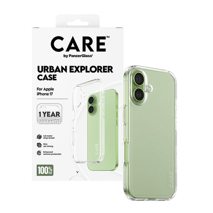Husa pentru Apple iPhone 17, PanzerGlass, Care Urban Explorer, Transparenta