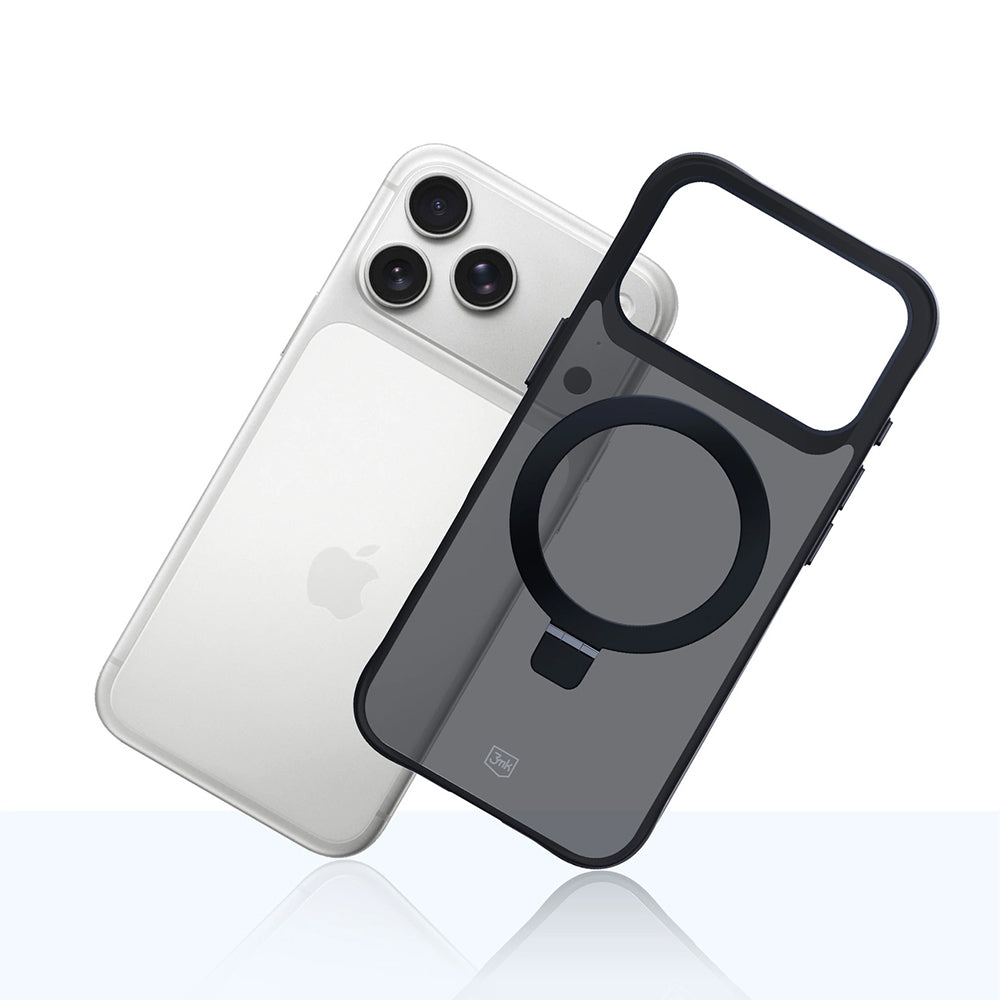 Husa pentru Apple iPhone 17 Pro, 3MK, Smoke MagStand, Neagra