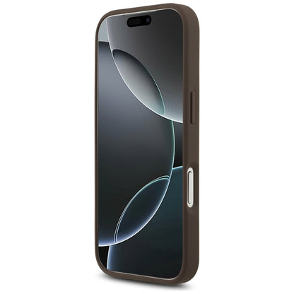 Husa pentru Apple iPhone 17 Pro, Guess, 4G Big Logo, Maro