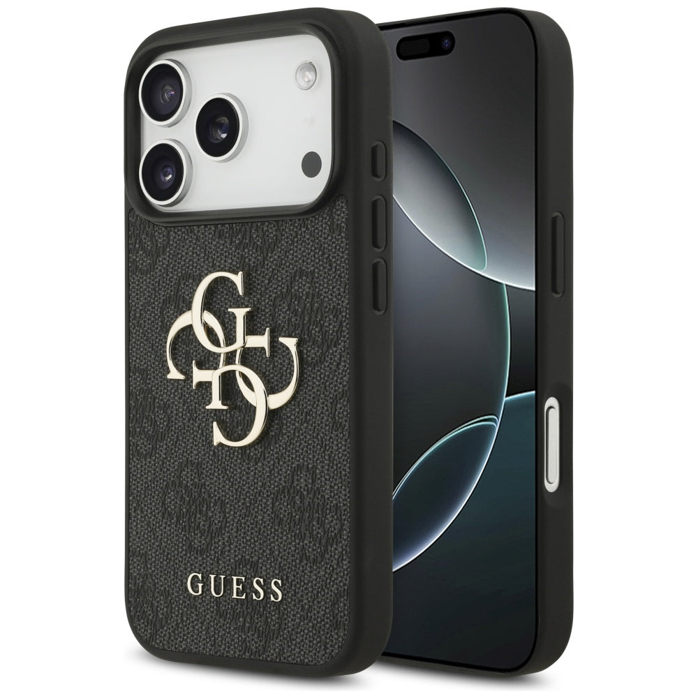 Husa pentru Apple iPhone 17 Pro, Guess, 4G Big Logo, Neagra