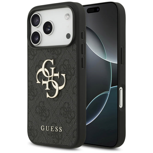 Husa pentru Apple iPhone 17 Pro, Guess, 4G Big Logo, Neagra