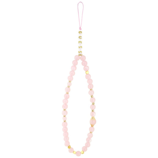 Husa pentru Apple iPhone 17 Pro, Guess, 4G Classic Logo with Strap, Roz